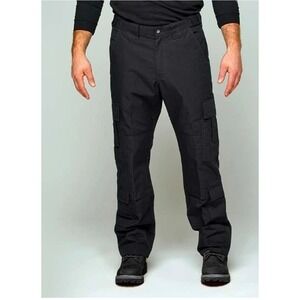 WOLVERINE TACTICAL Men's Black Traditional Fit Tactical Emergency Pants 44x30